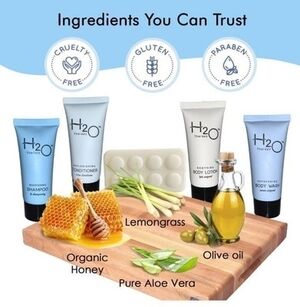H2O Therapy All-In-Kit 8in1 Travel Hotel Size Bath Body Skincare Set New